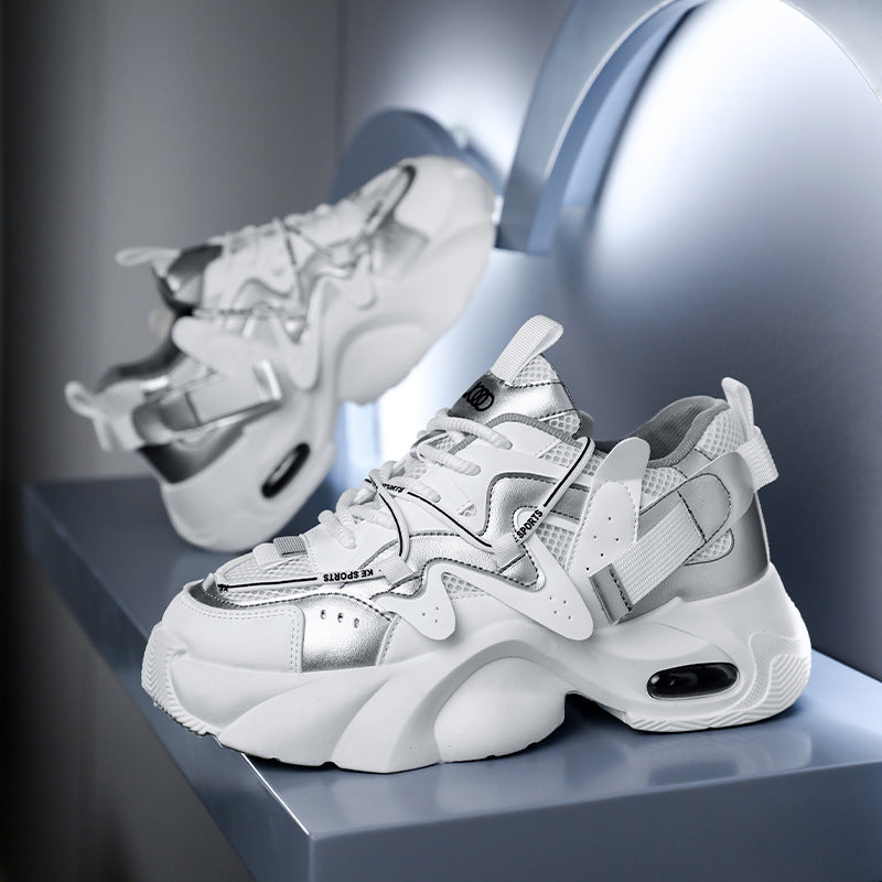 Herren Sneaker mit atmungsaktivem Mesh und Plateausohle