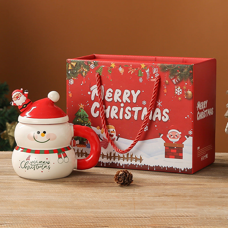 Weihnachts-Keramiktasse mit Schneemann-Motiv – Bild 9 | LuxeStyle