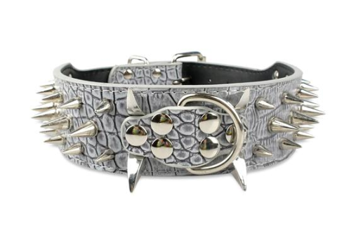 Lederhalsband mit schwarzen Nieten für Hunde – Bild 10 | LuxeStyle