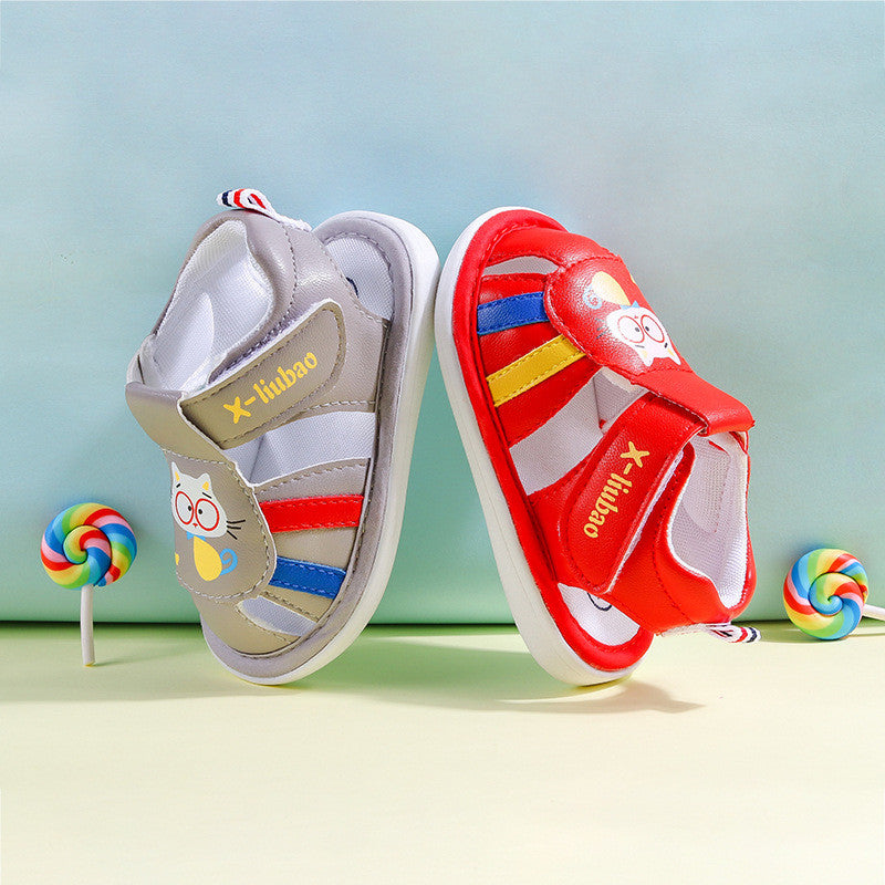 Weiche, rutschfeste Kinderschuhe mit Klettverschluss – Bild 5 | LuxeStyle