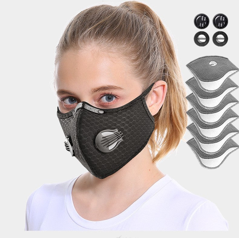 Sport Gesichtsmaske mit Aktivkohlefilter – Ref. CJ-1967502691458240513 – Ansicht 2