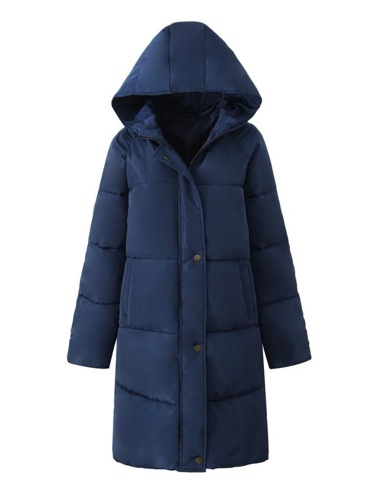 Weit sitzende Pufferjacke mit Kapuze – Bild 8 | LuxeStyle