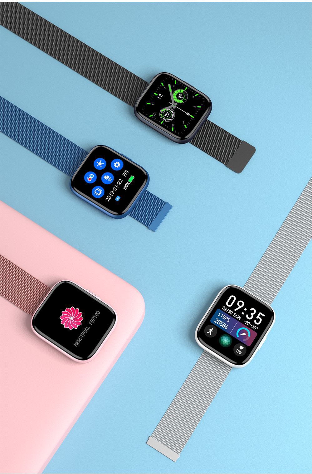Smartes Sportarmband mit Gesundheits-Tracking