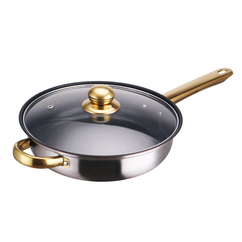 Topf-Set mit Goldgriffen, 18-teilig