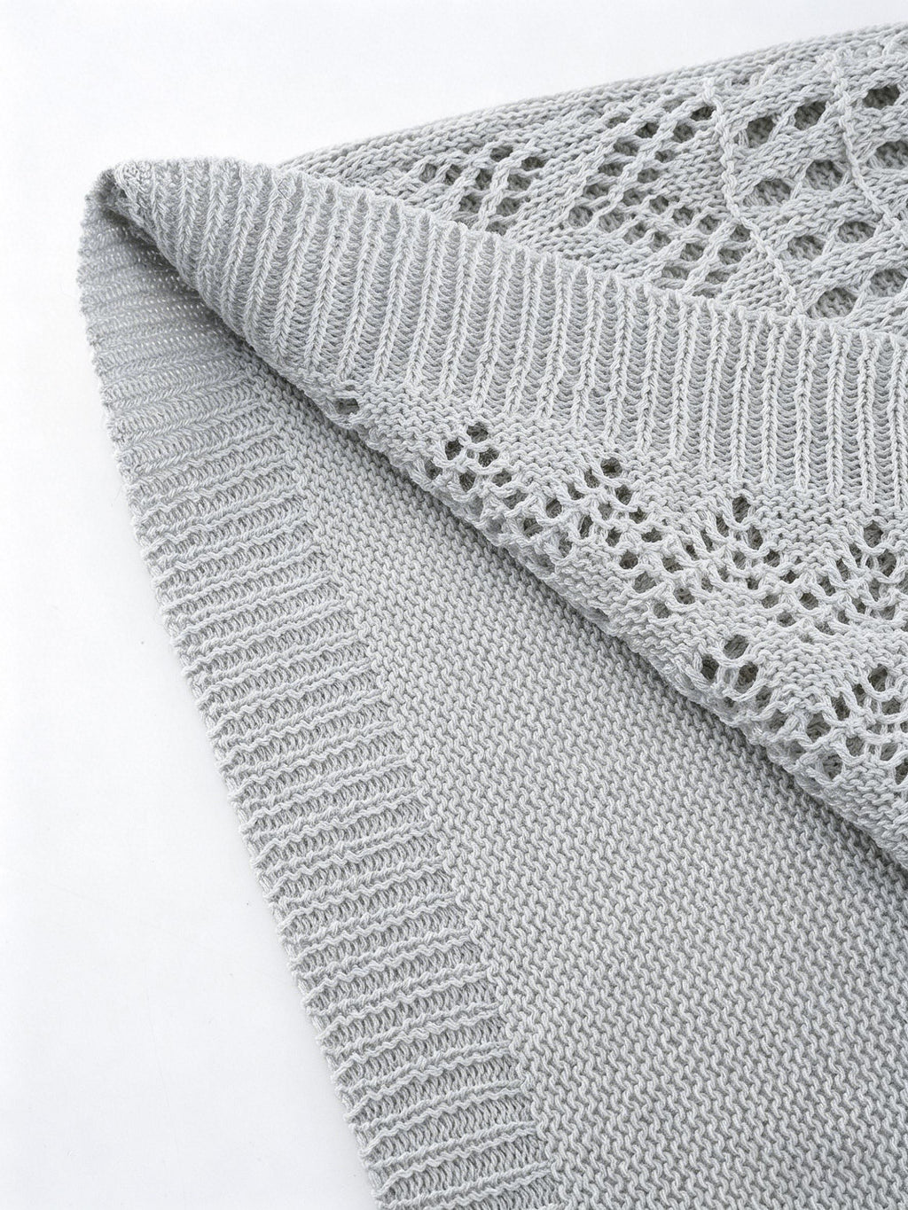 Boho-Kardigan mit Durchbrochen-Muster