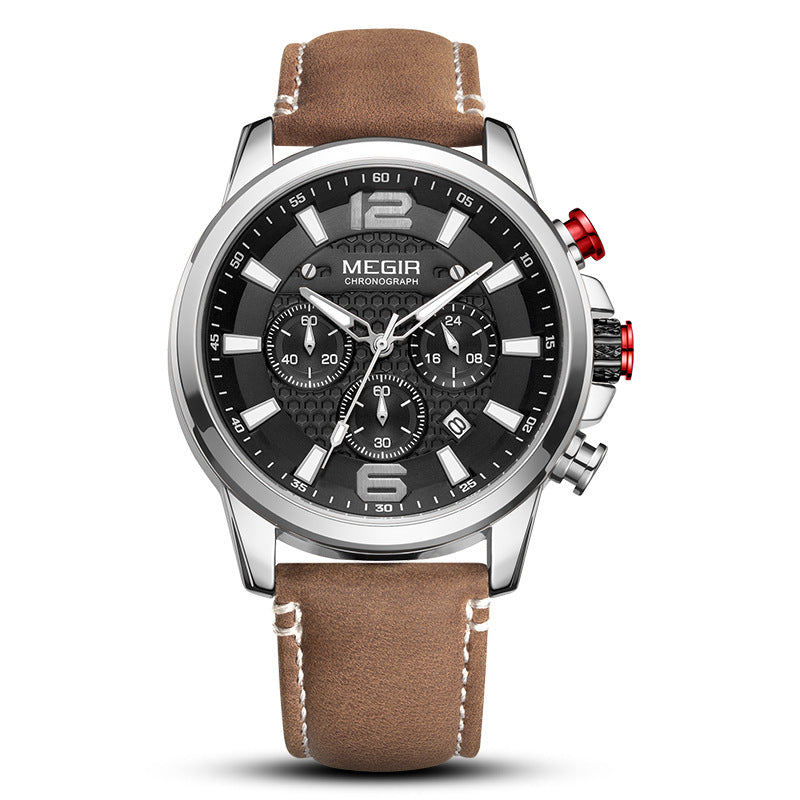 Leder Sport Quarzuhr – Bild 5 | LuxeStyle