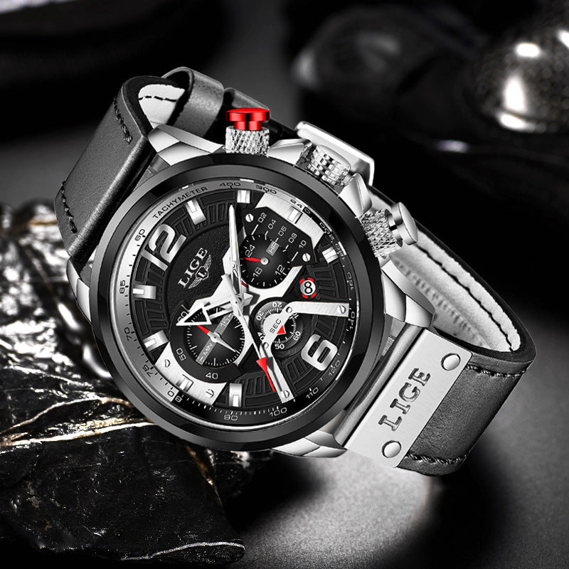Uhr mit Quarzwerk, 48 mm, 14 mm Dicke | LuxeStyle