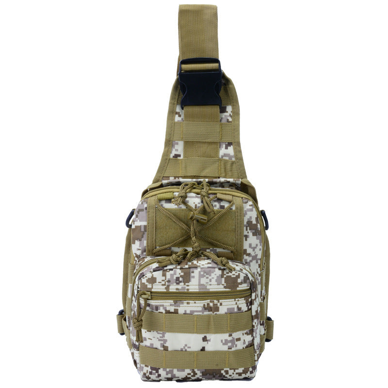 Oxford-Leinen Camouflage Schultertasche – Bild 6 | LuxeStyle