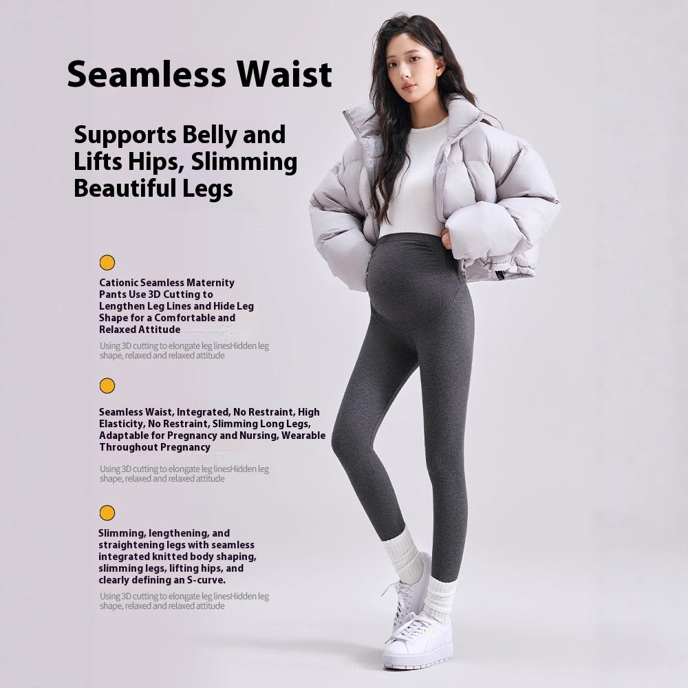 Thermo-Leggings für Schwangerschaft, hohe Elastizität
