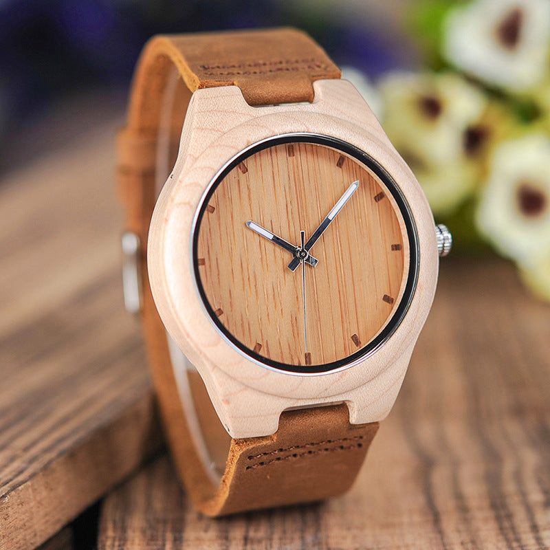Holzarmbanduhr Bamboo Casual & Stilvoll
