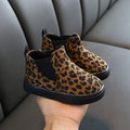 Leopard Samt Stiefeletten für Kinder – Bild 5 | LuxeStyle
