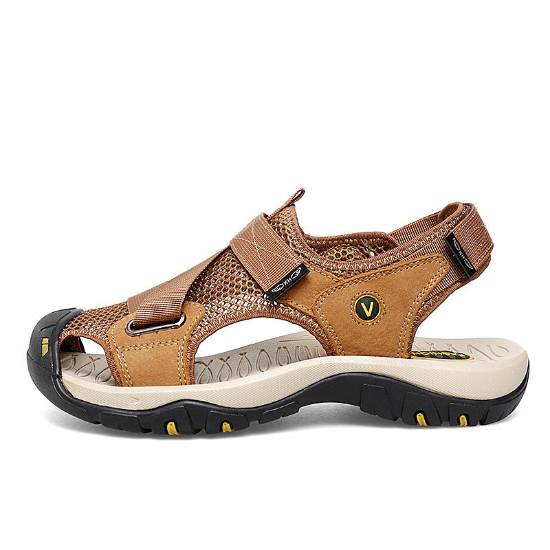 Herren Slip-on Sandalen mit Klettverschluss