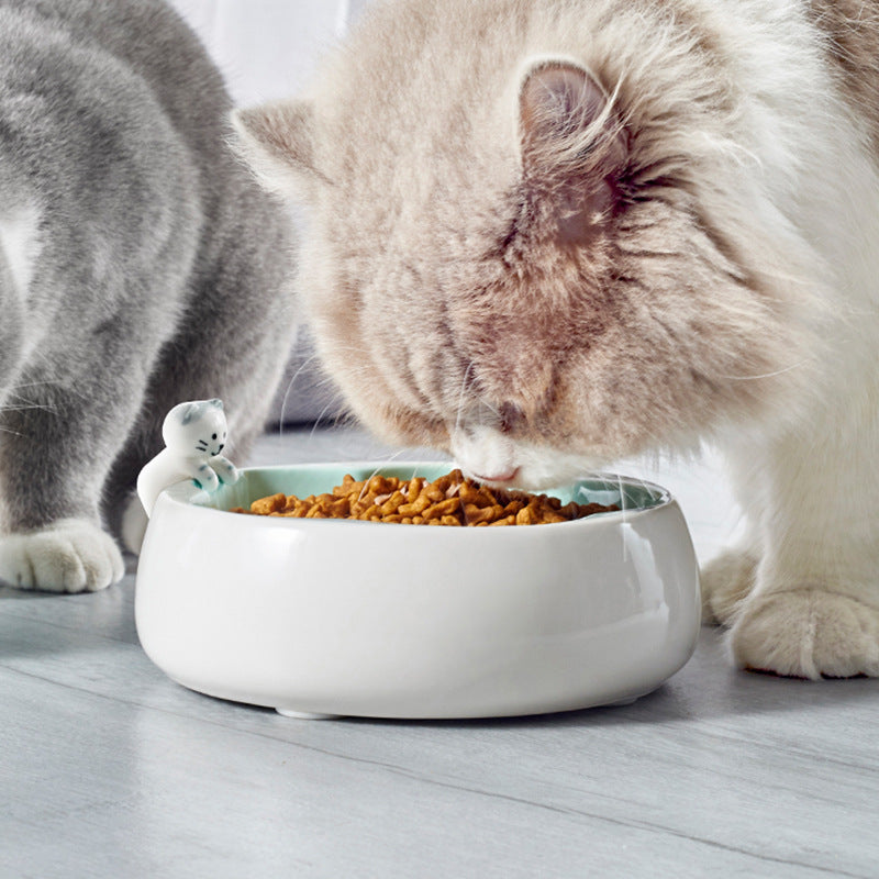 Sakura Keramik-Futter- und Trinkschüssel für Katze – Bild 4 | LuxeStyle
