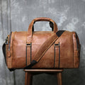 Grosses Leder-Duffel mit matter Oberfläche | LuxeStyle
