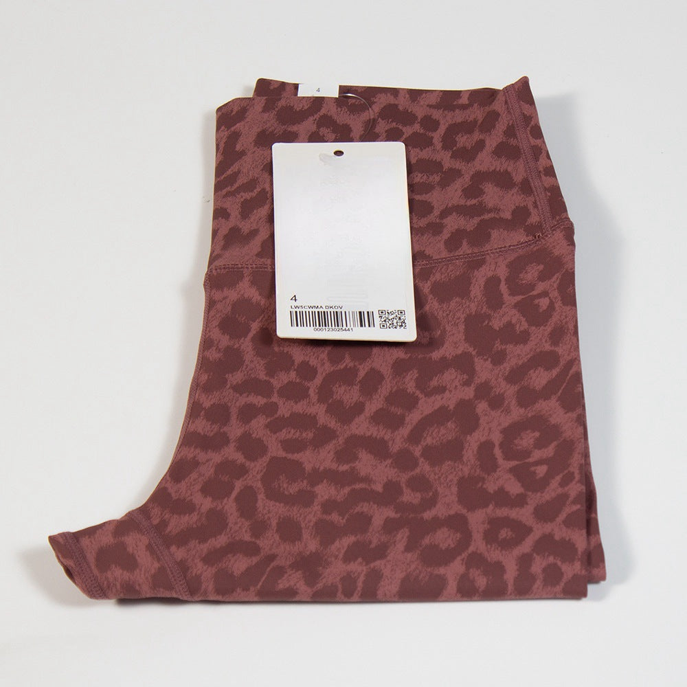 High-Waist Yoga-Hose mit Print