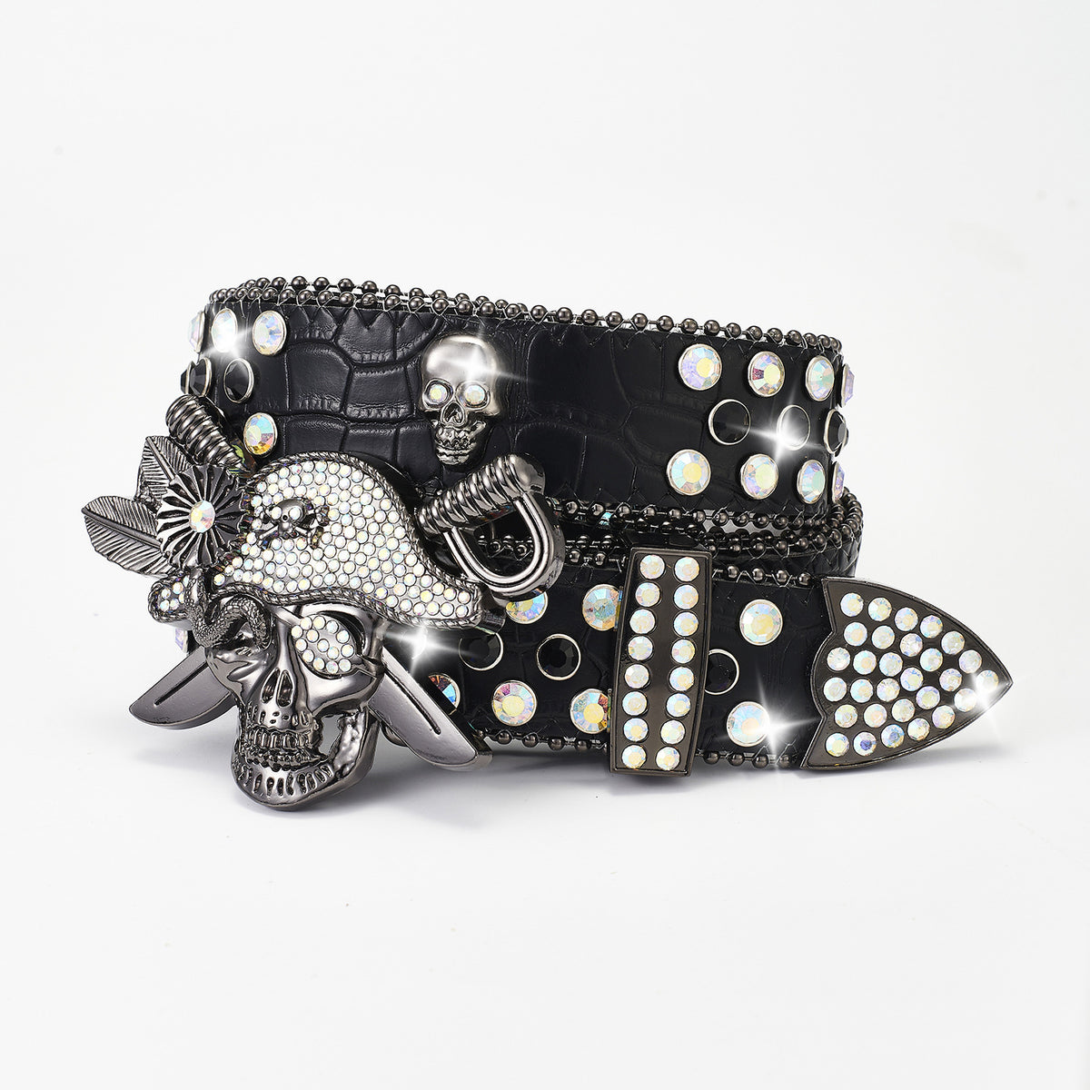 Gürtel mit Strass und Dornschliesse – Bild 4 | LuxeStyle