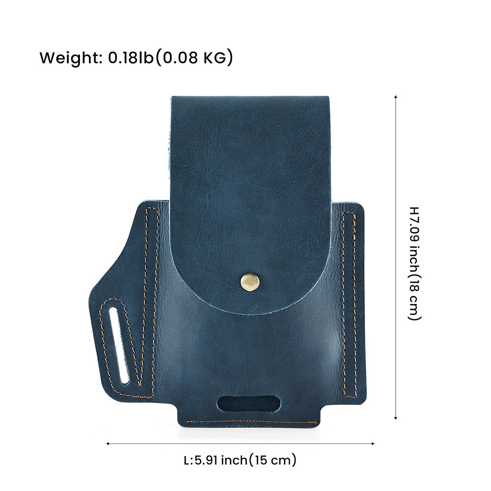Multifunktionaler Handyhalter aus Leder