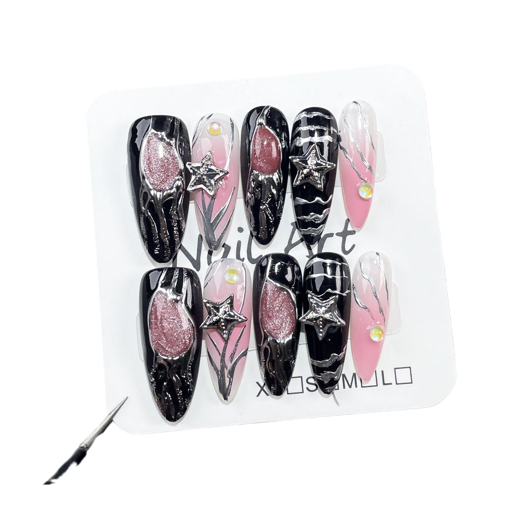 Nagelsticker mit Katzenaugen-Effekt