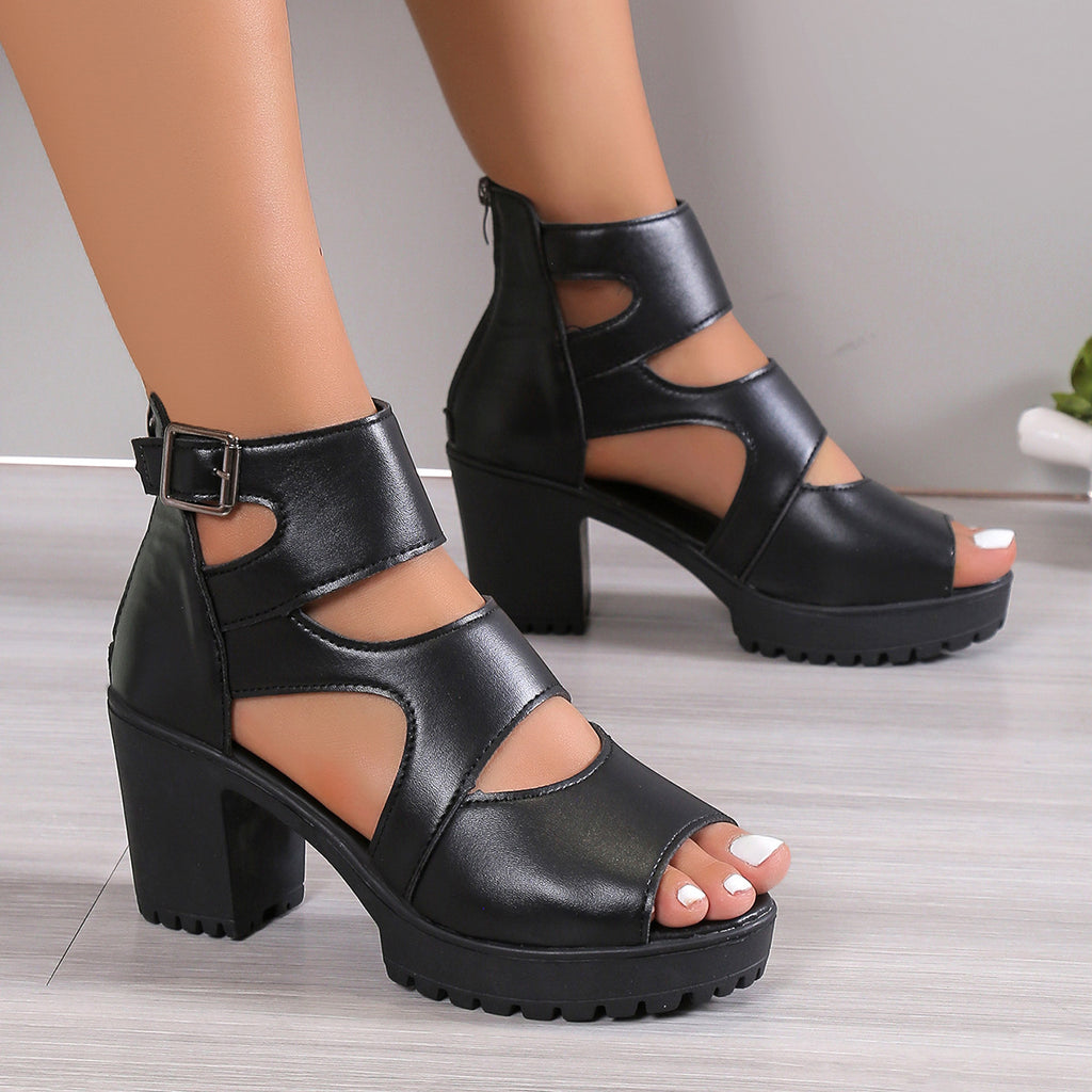 Elegante Plateau-Sandalen mit hohem Absatz – Bild 3 | LuxeStyle