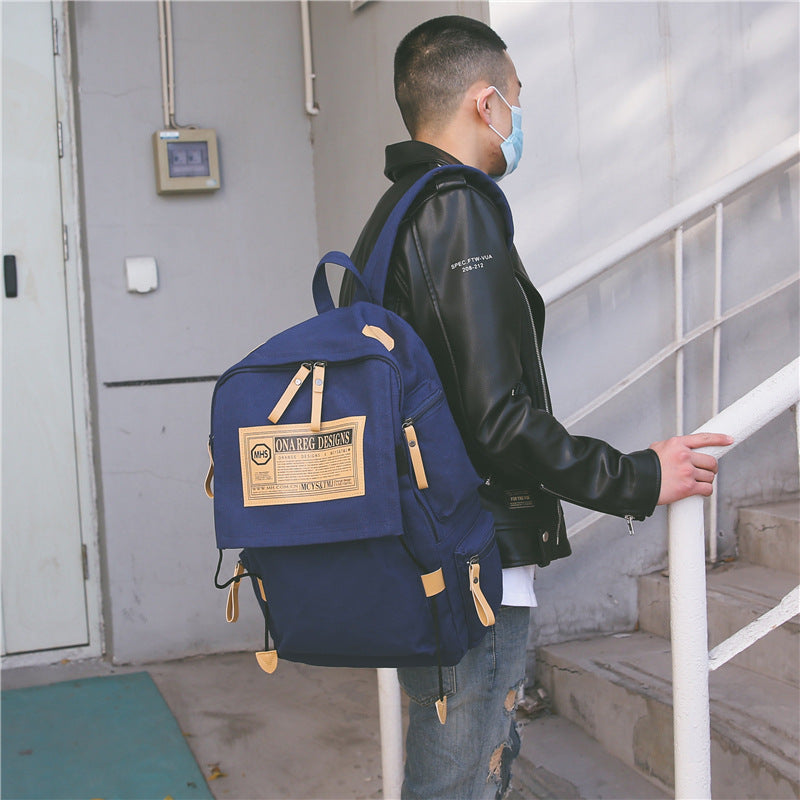 Koreanischer Canvas Rucksack, gross – Bild 10 | LuxeStyle
