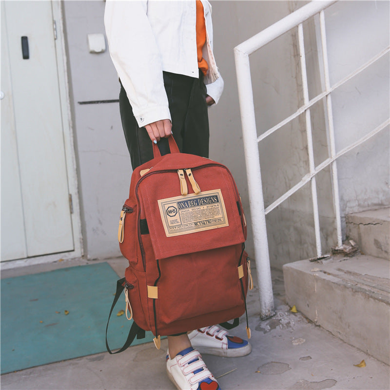 Koreanischer Canvas Rucksack, gross – Bild 3 | LuxeStyle