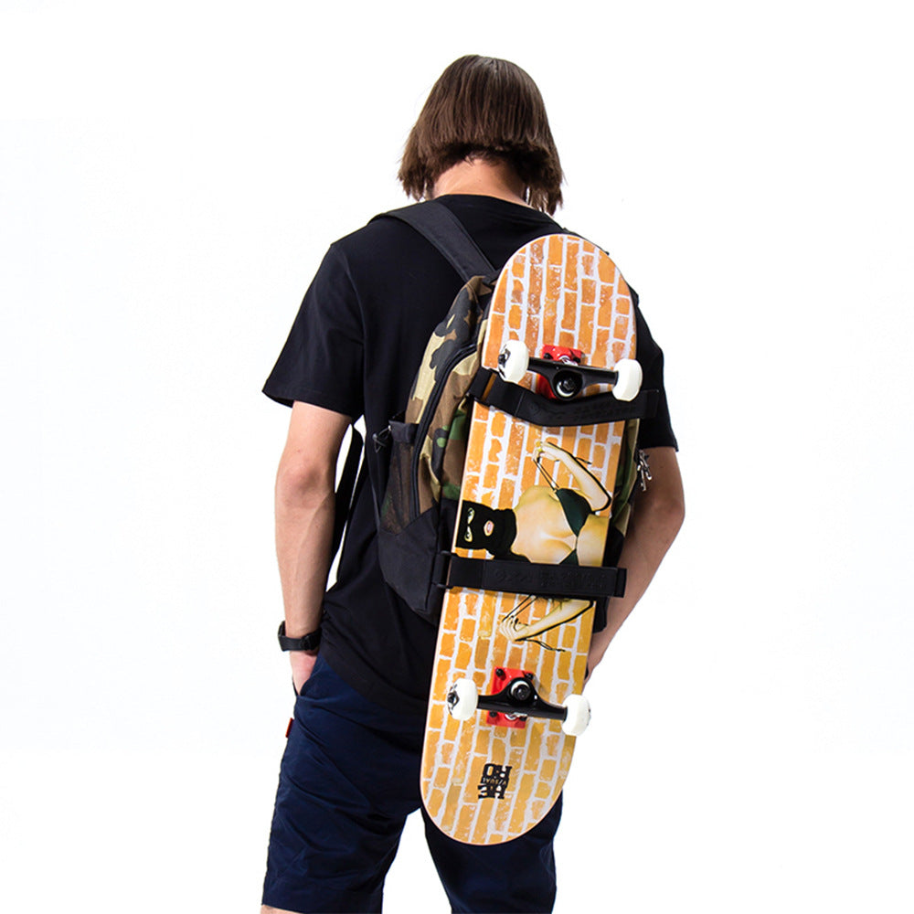 Multifunktionaler Skateboard-Rucksack – Bild 2 | LuxeStyle
