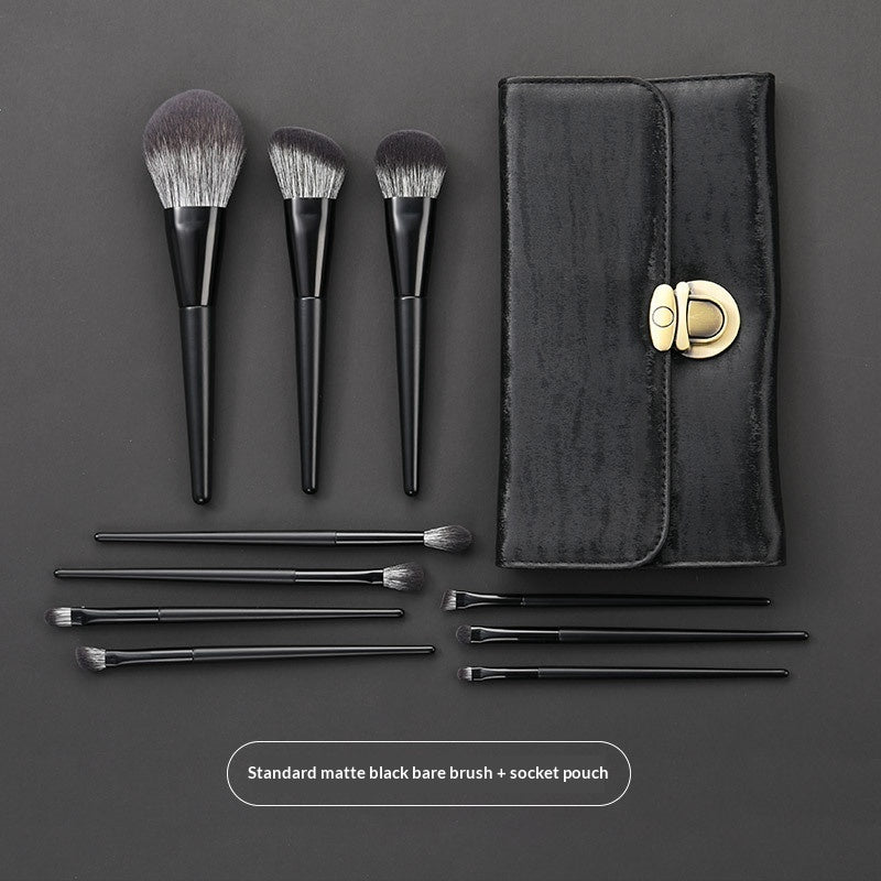 LuxeStyle Mattes Make-up Pinselset mit Nylonborsten – Bild 8 – LuxeStyle Schweiz