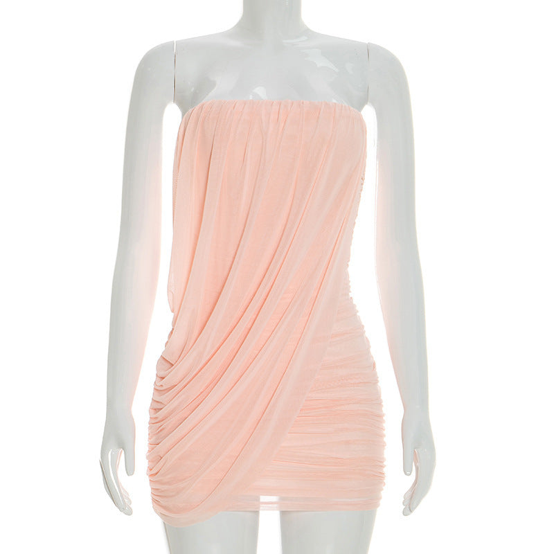 Elegantes trägerloses Mini-Kleid – Bild 5 | LuxeStyle