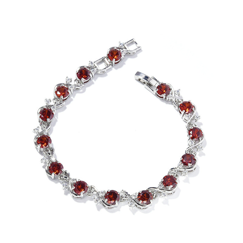 Damen Armband mit Zirkonia, rund – Bild 14 | LuxeStyle