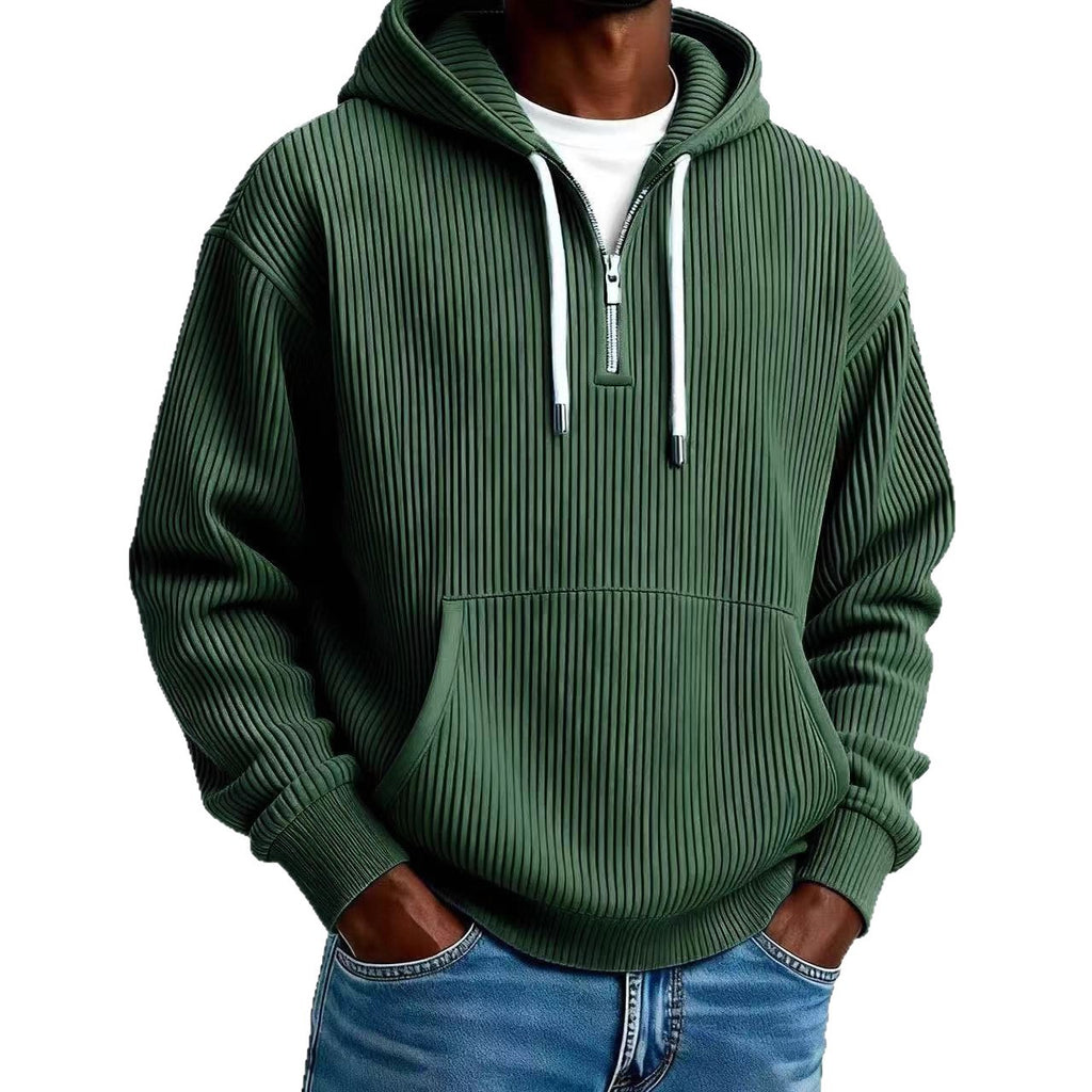 Herren Corduroy Hoodie Langarm