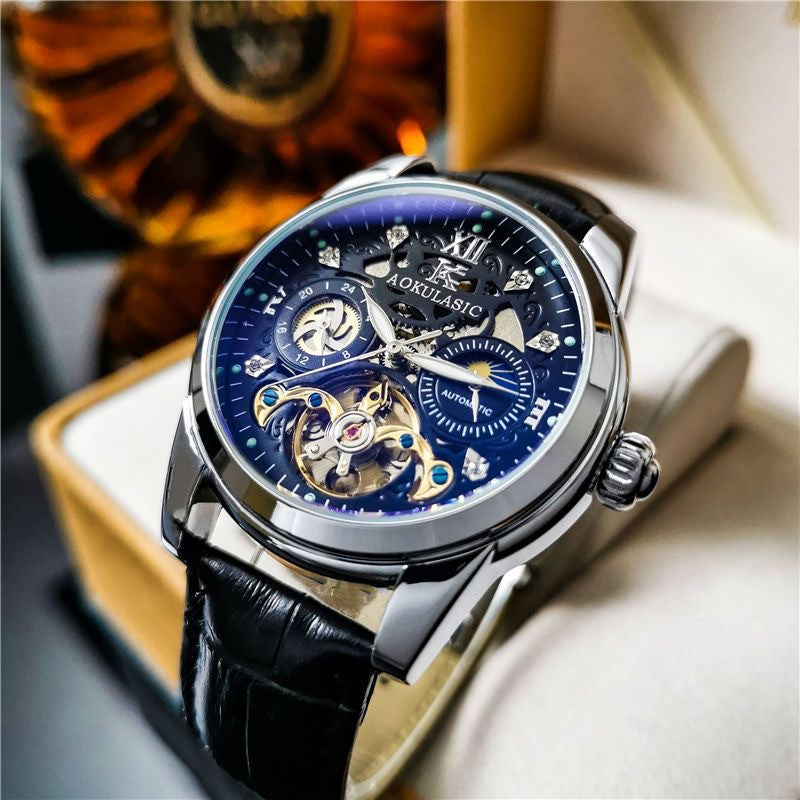 Automatische Vintage-Uhr Herren wasserdicht leuchtend