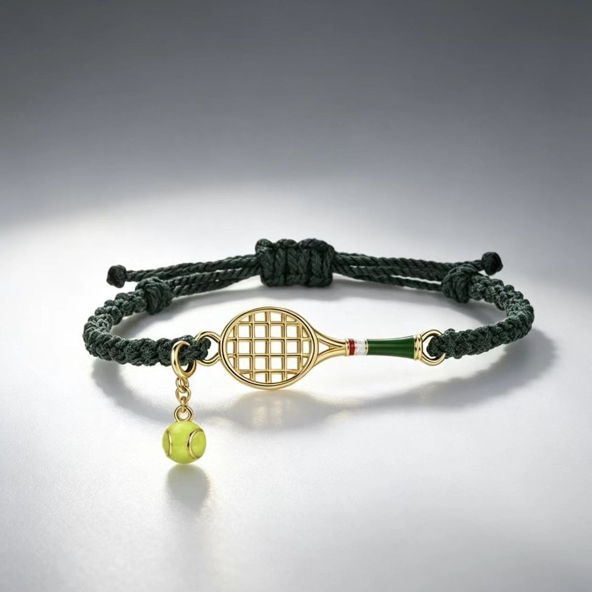 Goldfarbenes, hohles Tennisracket-Armband – Bild 6 | LuxeStyle