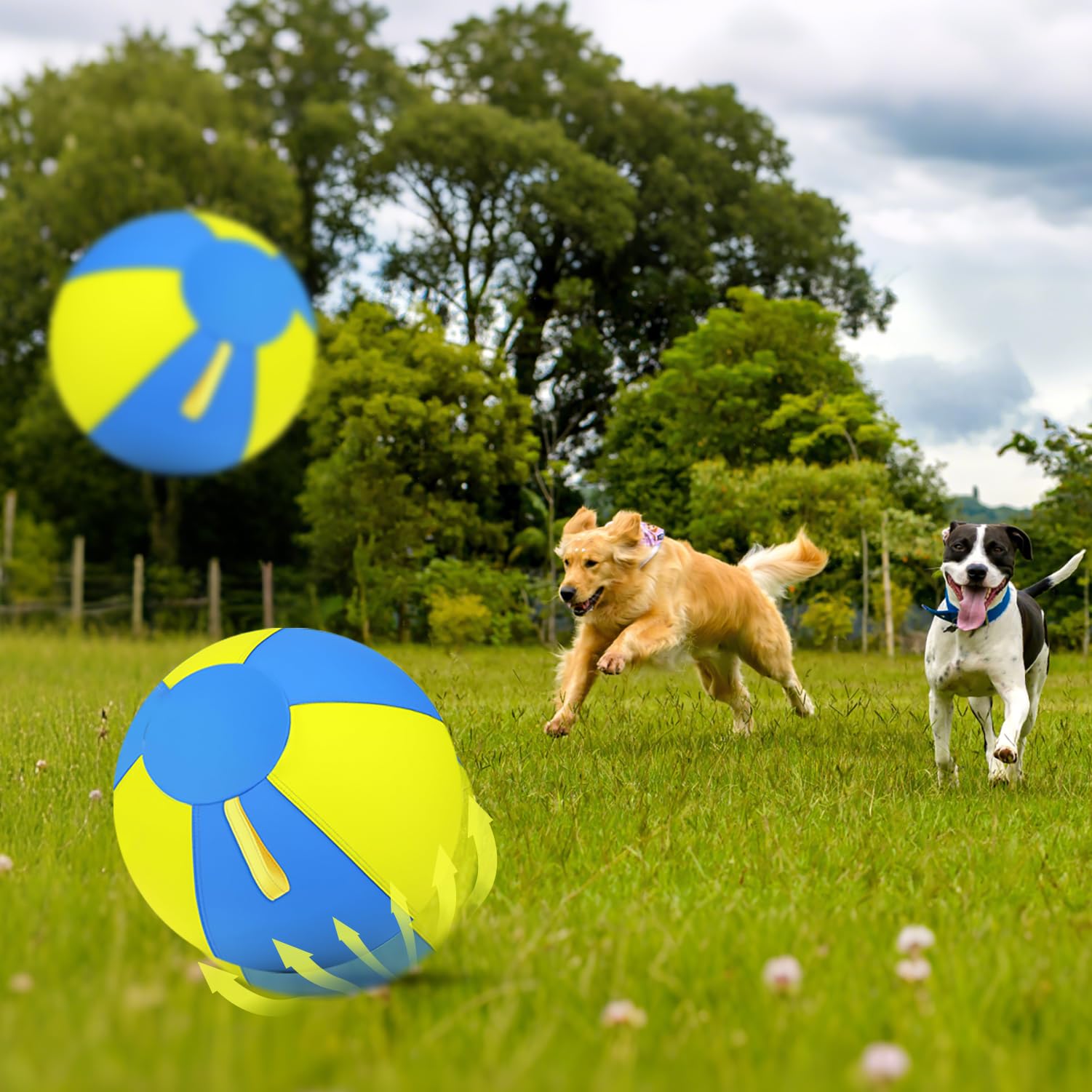 Hüteball für Hunde mit Griffen, 45 cm