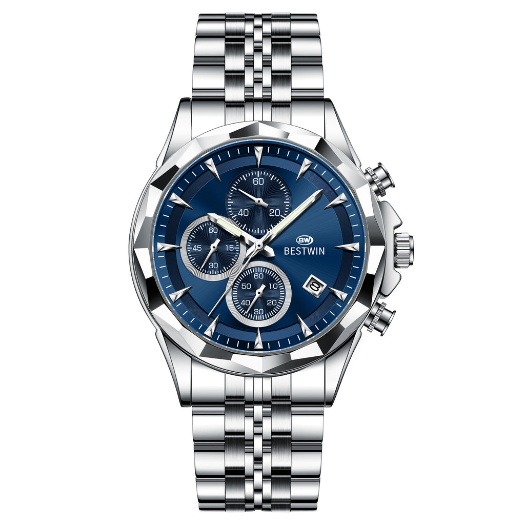 Personalisierte leuchtende Sechs-Hand-Uhr für Herren – Bild 4 | LuxeStyle