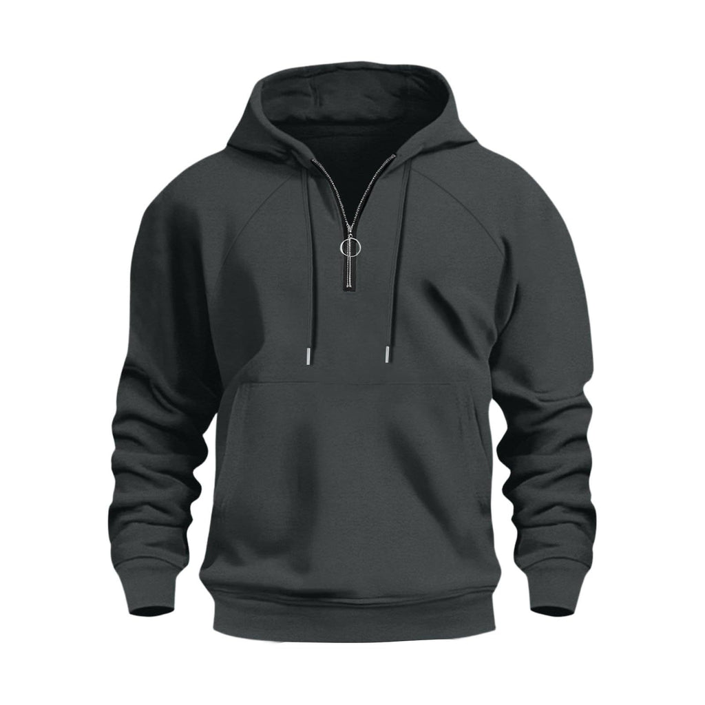 Herren Casual Sports Halbsteckhoodie