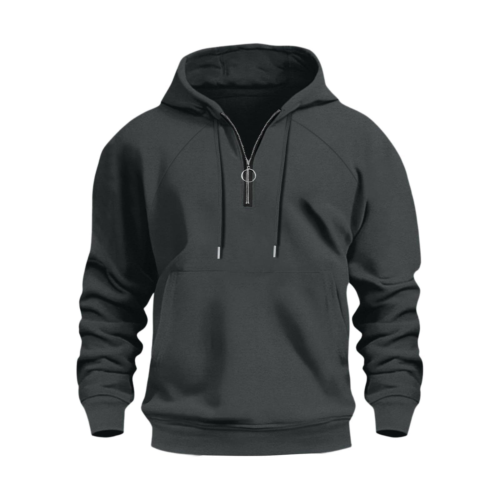 Herren Casual Sports Halbsteckhoodie
