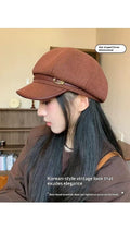 Japanisches Retro Beret mit Kette