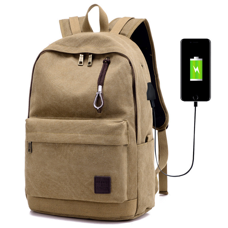 Canvas-Rucksack mit USB-Ladeanschluss – Bild 7 | LuxeStyle