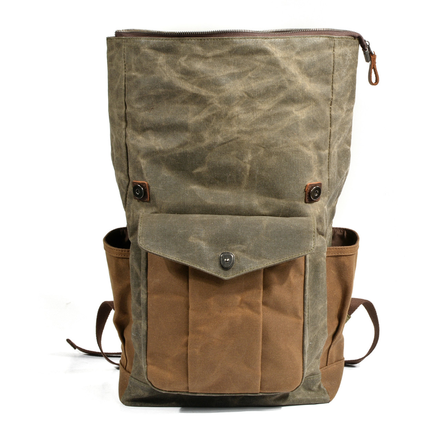 Rucksack aus Canvas mit Lederdetails – Bild 8 | LuxeStyle