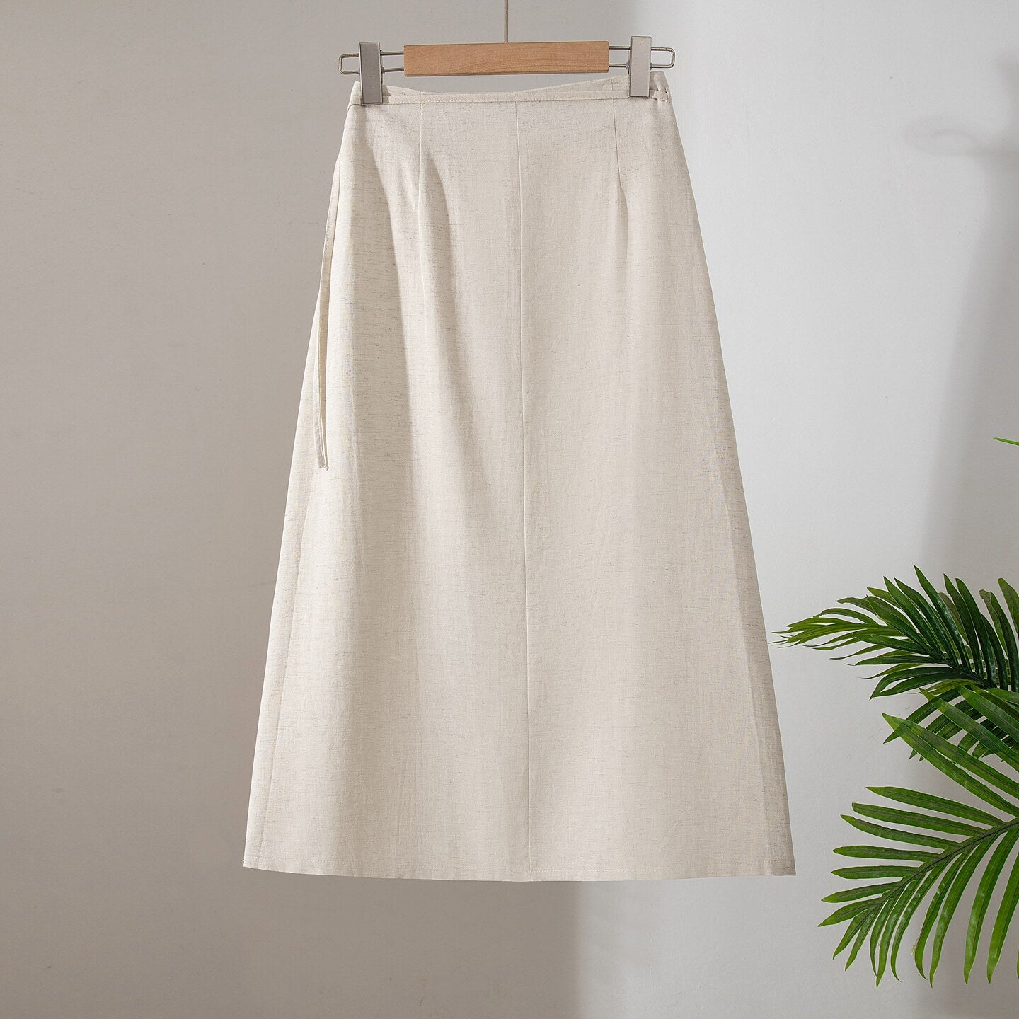 Retro Leinenkleid für Damen