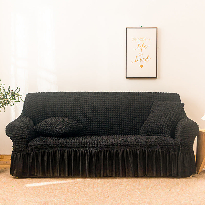 Sofaüberzug aus Seersucker-Stoff – Bild 4 | LuxeStyle
