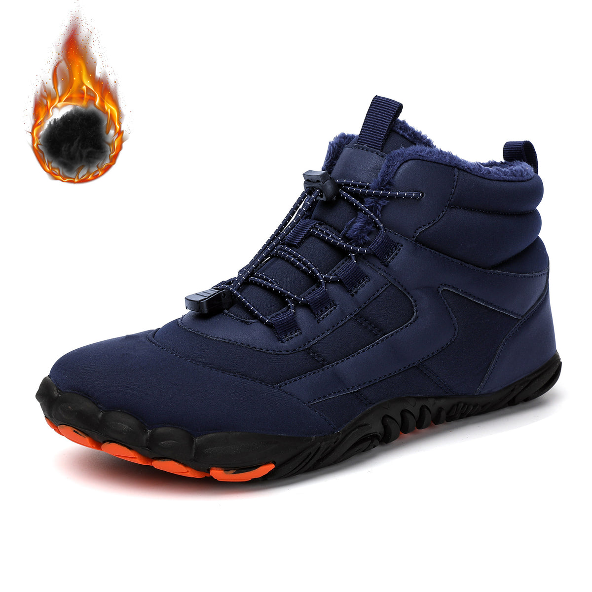 Plus-Size Outdoor Five-Finger-Schuhe mit Fleece – Bild 3 | LuxeStyle