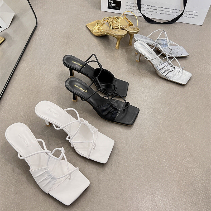 Flip-Toe Stiletto Sandalen – Bild 7 | LuxeStyle