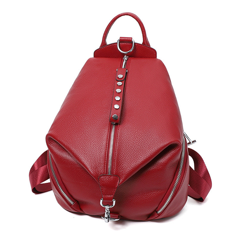 Diebstahlsicherer Geneva Rucksack aus Leder | LuxeStyle