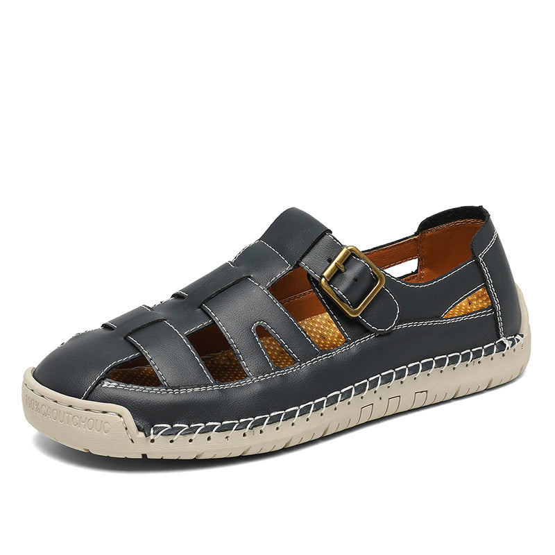 Handgefertigte runde Sandalen mit rutschfester Sohle – Bild 7 | LuxeStyle