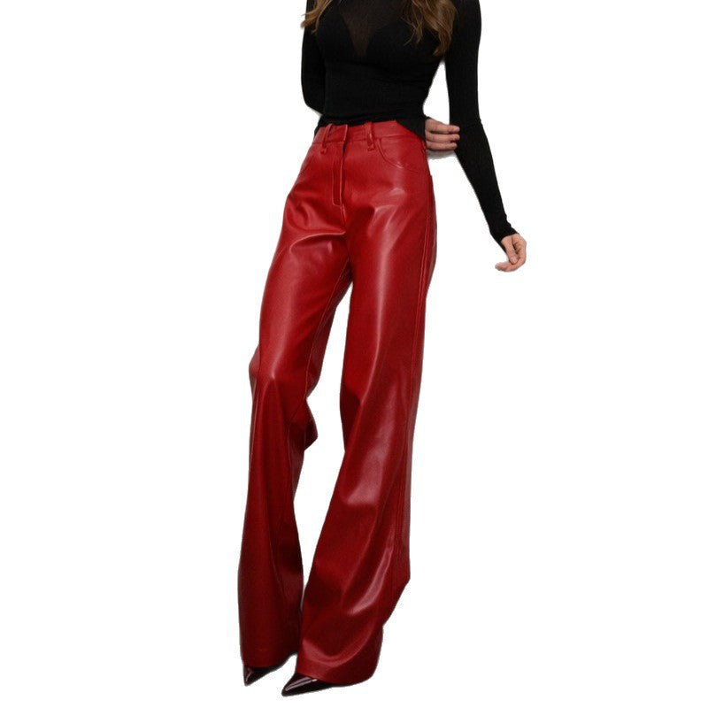 High-Waist Wide Leg Hose