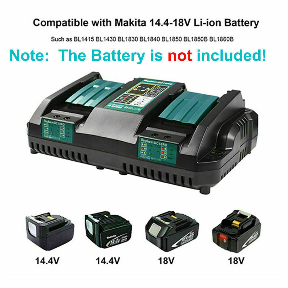 Doppel-Schnellladegerät für Makita 18V Akkus
