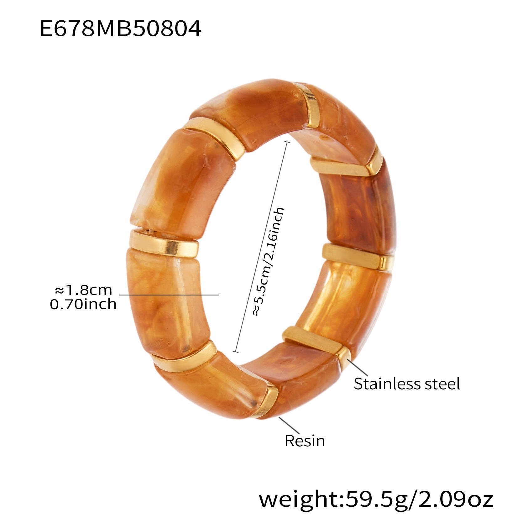 Multicolor Harz-Armband