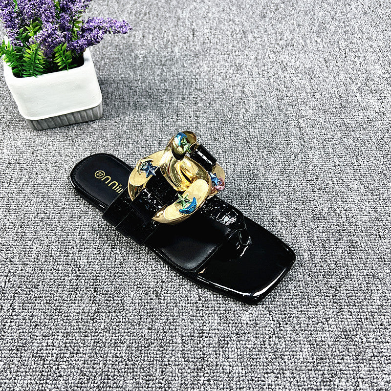 Zehensteg-Sandalen in grossen Grössen – Bild 8 | LuxeStyle