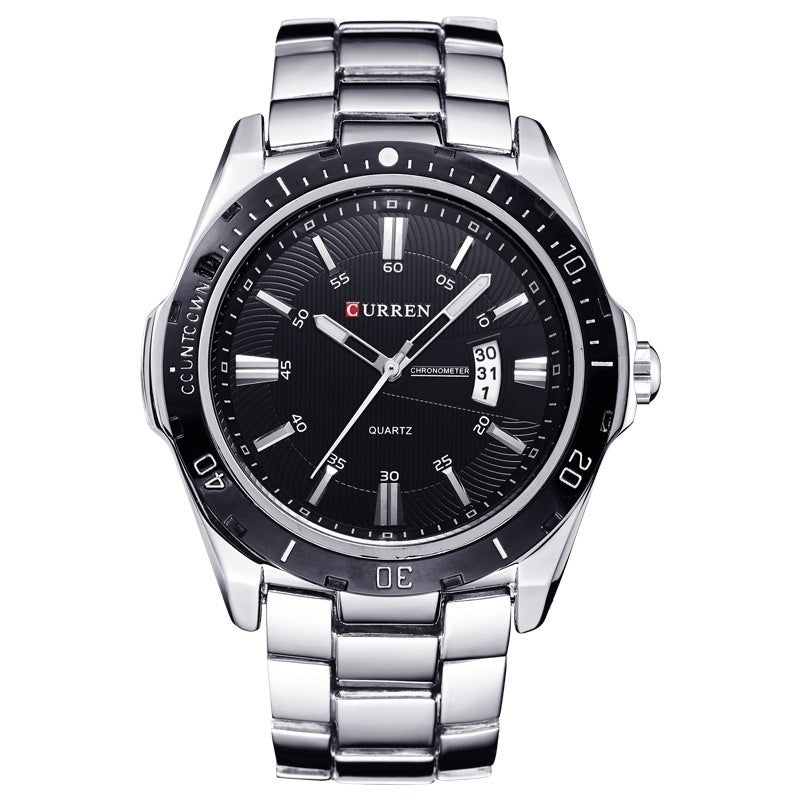 Wasserdichte Herren-Kalenderuhr im Fashion-Stil